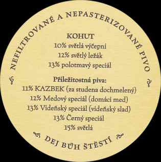 RESTAURACE A PIVOVAR KOHUTKA ANNO 2012 KOHOUT (PTMP-Km-ab)