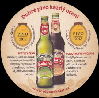 Bakalář 1454 Dobré pivo. z Tradičního pivovaru v Rakovníku Dobré pivo každý ocení (PTVP-Km-ab) 