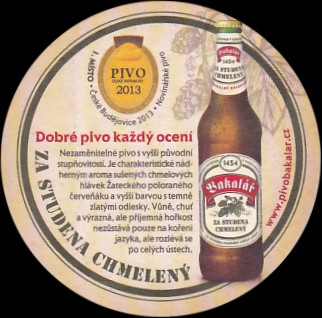 Bakalář SVĚTLÝ LEŽÁK ZA STUDENA CHMELENÝ ORIGINÁLNÍ RECEPTURA Dobré pivo. Dobré pivo každý ocení (PTVP-Km-ab) 
