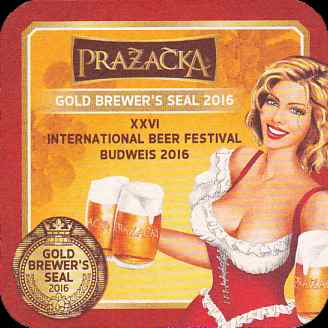 PRAŽAČKA .Brewed in Czech Republic. GOLD BREWER´S SEAL 2016 (PTEX-Č-ab)