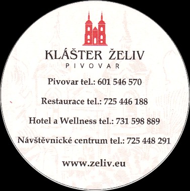 KLÁŠTER ŽELIV PIVOVAR RUKODĚLNÁ KLÁŠTERNÍ PIVA (návštěvnické centrum) (PTMP-K-ab)