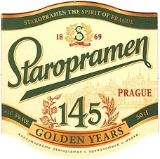 Staropramen PRAGUE 145 GOLDEN YEARS (PTEX-S-a)