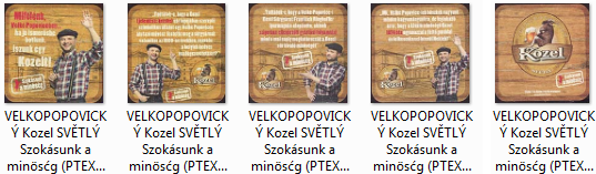 VELKOPOPOVICKÝ Kozel SVĚTLÝ Szokásunk a minösćg (PTEX-Č-ab)