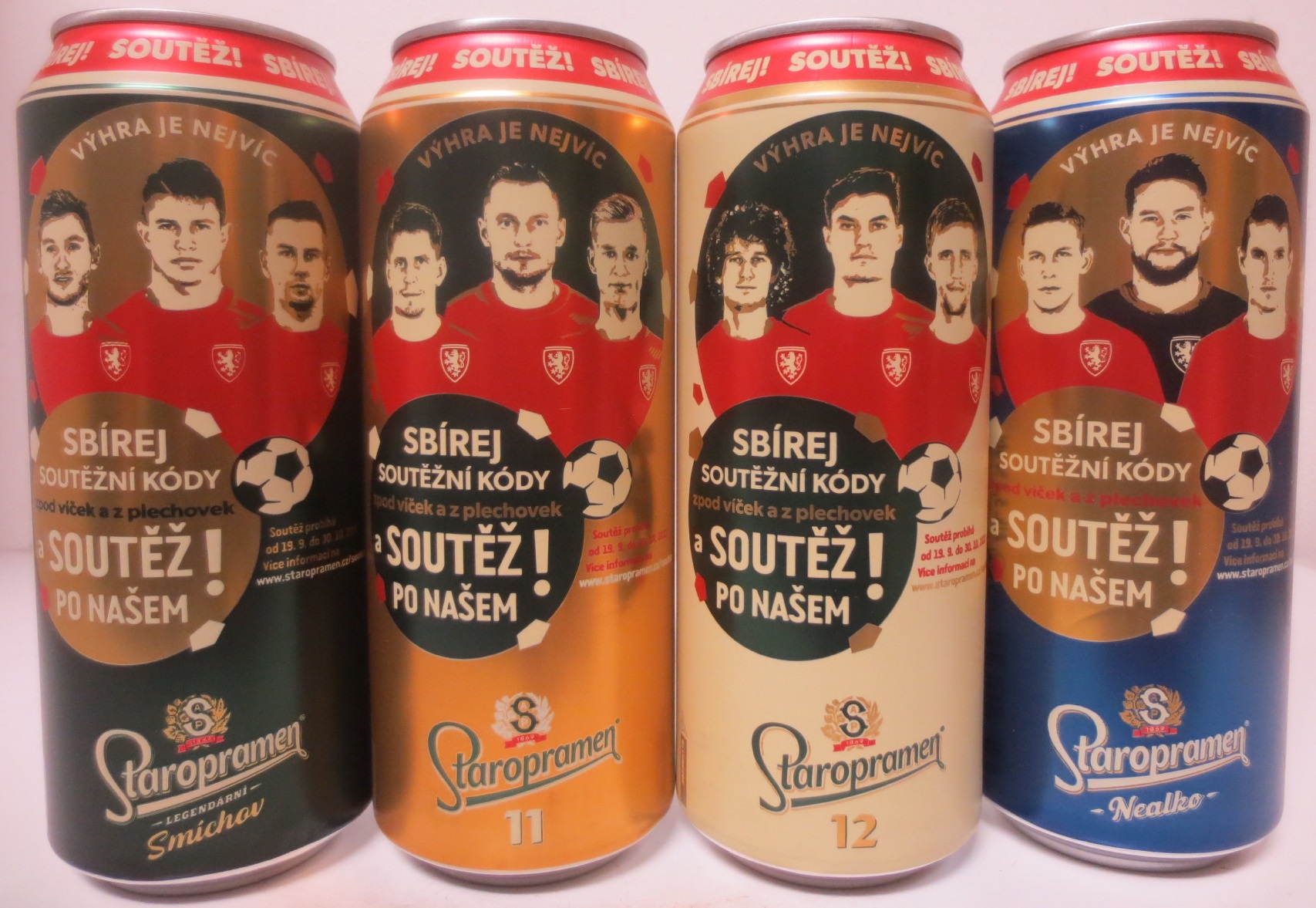 Staropramen SOUTĚŽ YEAR 2022 set 4 cans from CZECH REPUBLIC (50cl) (B/O)