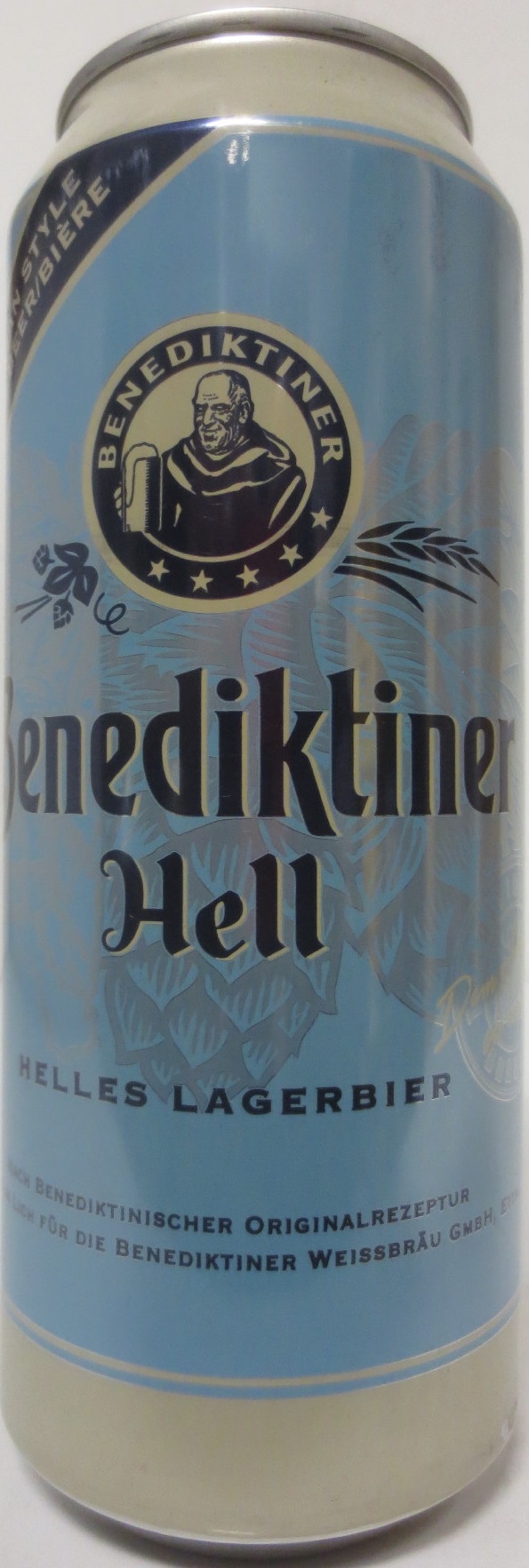 Benediktiner Hell HELLES LAGERBIER (50cl) (B/O) 