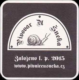 Pivovar U Šneka Založeno l.p. 2015 www.pivniceusneka.cz (PTMP-Č-ab) 