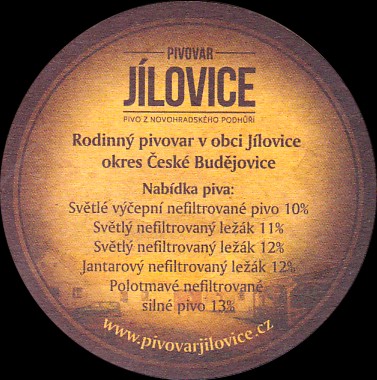 PIVOVAR JÍLOVICE PIVO Z NOVOHRADSKÉHO PODHŮŘÍ (bez obrázku piva) (PTMP-K-ab) 