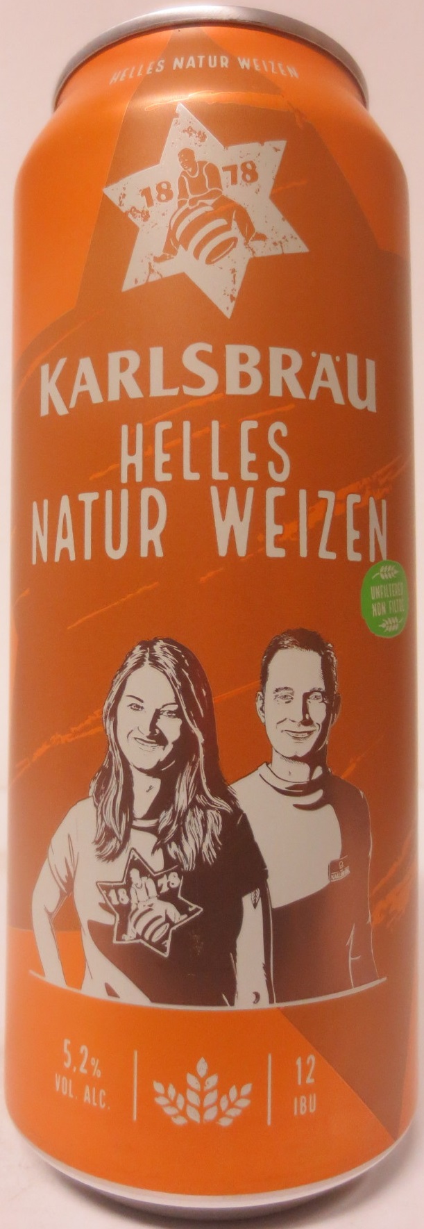 KARLSBRÄU HELLES NATUR WEIZEN (50cl) Nr.1 