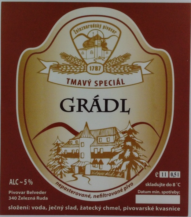 GRÁDL TMAVÝ SPECIÁL (0,5L+1L) (Železná Ruda) (S)