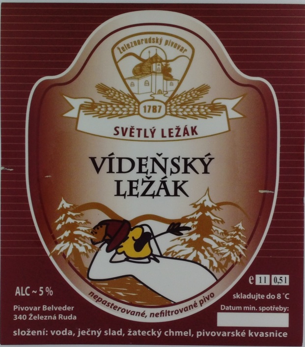 VÍDEŇSKÝ LEŽÁK SVĚTLÝ LEŽÁK (0,5L+1L) (Železná Ruda) (S)