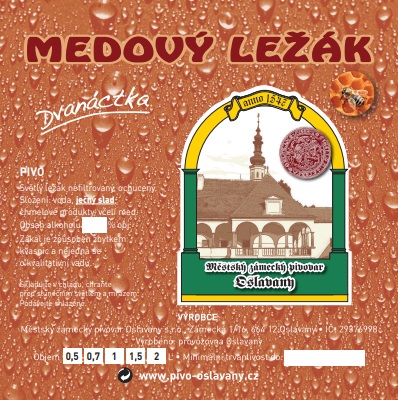 MEDOVÝ LEŽÁK Dvanáctka (0,5L-2L) (Městský-Oslavany) (S)