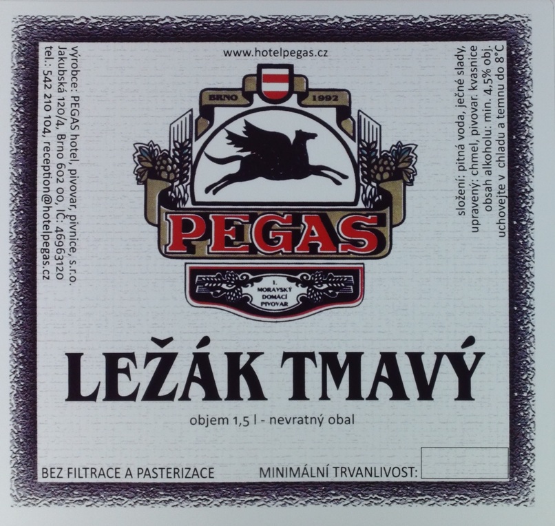 PEGAS TMAVÝ LEŽÁK (1,5L) (Pegas-Brno) (S)