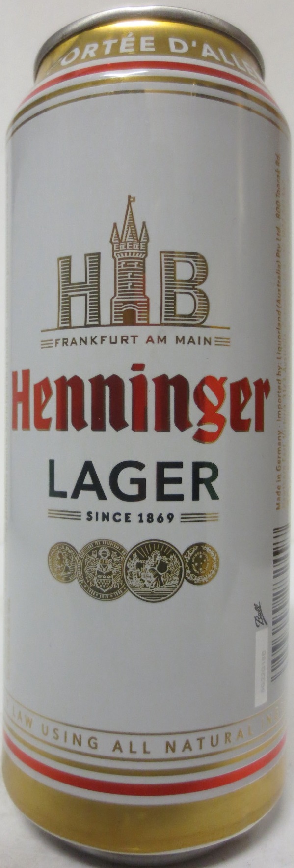 Henninger LAGER (50cl) Nr.1 