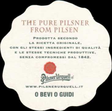 Pilsner urquell THE PURE PILSENER FROM PILSEN O BEVI O GUIDI (PTEX-S-ab)