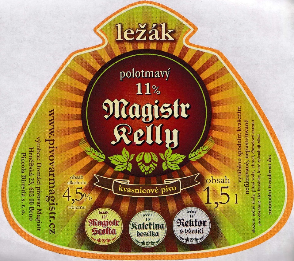 ležák polotmavý 11% Magistr Kelly (1,5L) (Magistr-Brno) (S) č.2