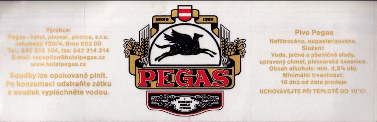 PEGAS I. MORAVSKÝ DOMÁCÍ PIVOVAR (Pegas-Brno) (S)