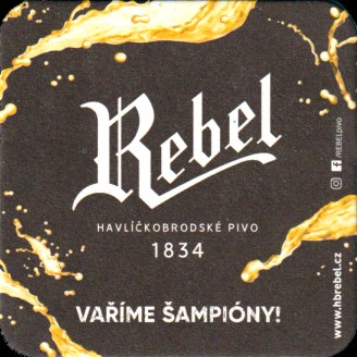 Rebel HAVLÍČKOBRODSKÉ PIVO 1834 VAŘÍME ŠAMPIÓNY (PTVP-Č-ab)