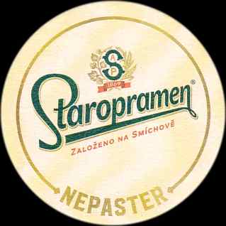 Staropramen ZALOŽENO NA SMÍCHOVĚ NEPASTER (PTVP-Km-ab)