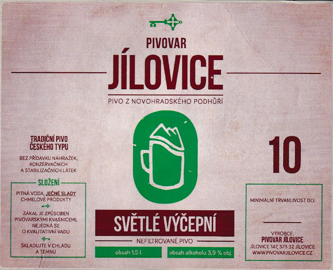 PIVOVAR JÍLOVICE 10 SVĚTLÉ VÝČEPNÍ (1,5L) (S)