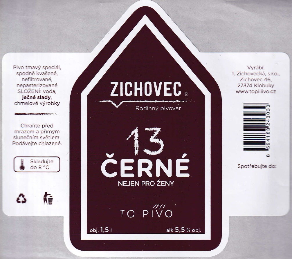 ZICHOVEC 13 ČERNÉ NEJEN PRO ŽENY (1,5L) (S)