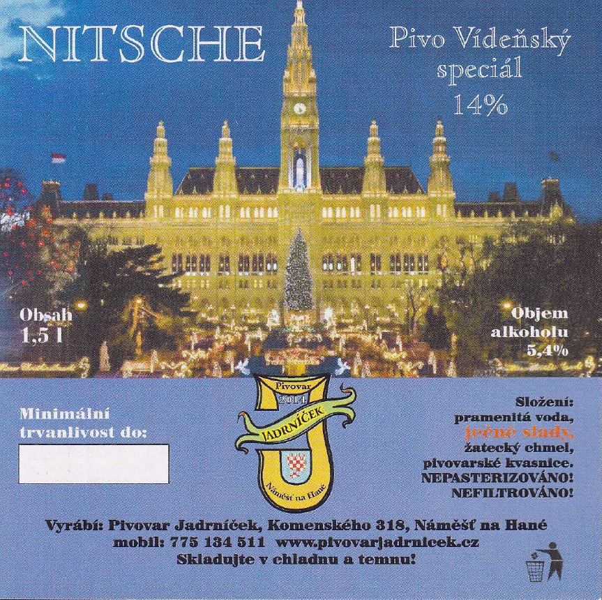 NITSCHE Pivo Vídeňský speciál 14% (1,5L) (Náměšť na Hané Jadrníček) (S)