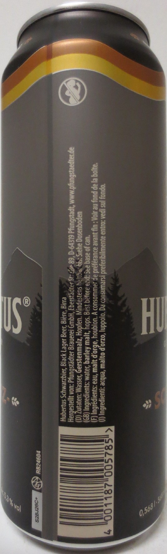 HUBERTUS GERMAN BEER SCHWARZ BIER (56,8cl) Nr.1 