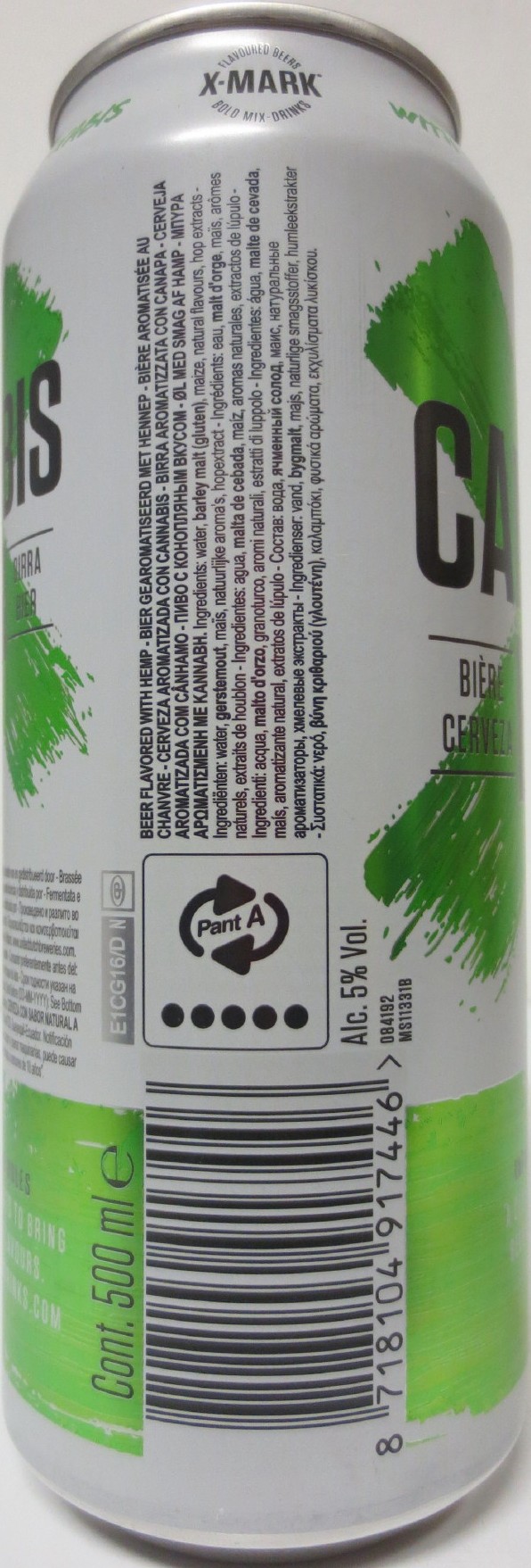 CANNABIS BEER X-MARK (50cl) Nr.1