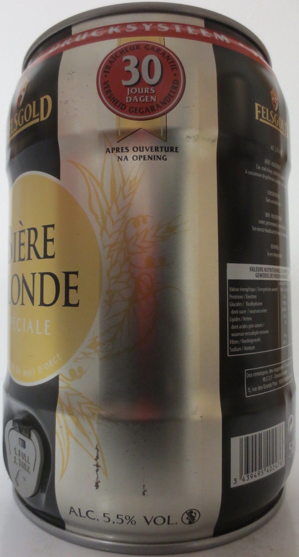 FELSGOLD BIĚRE BLONDE SPÉCIALE (5L) Nr.1 