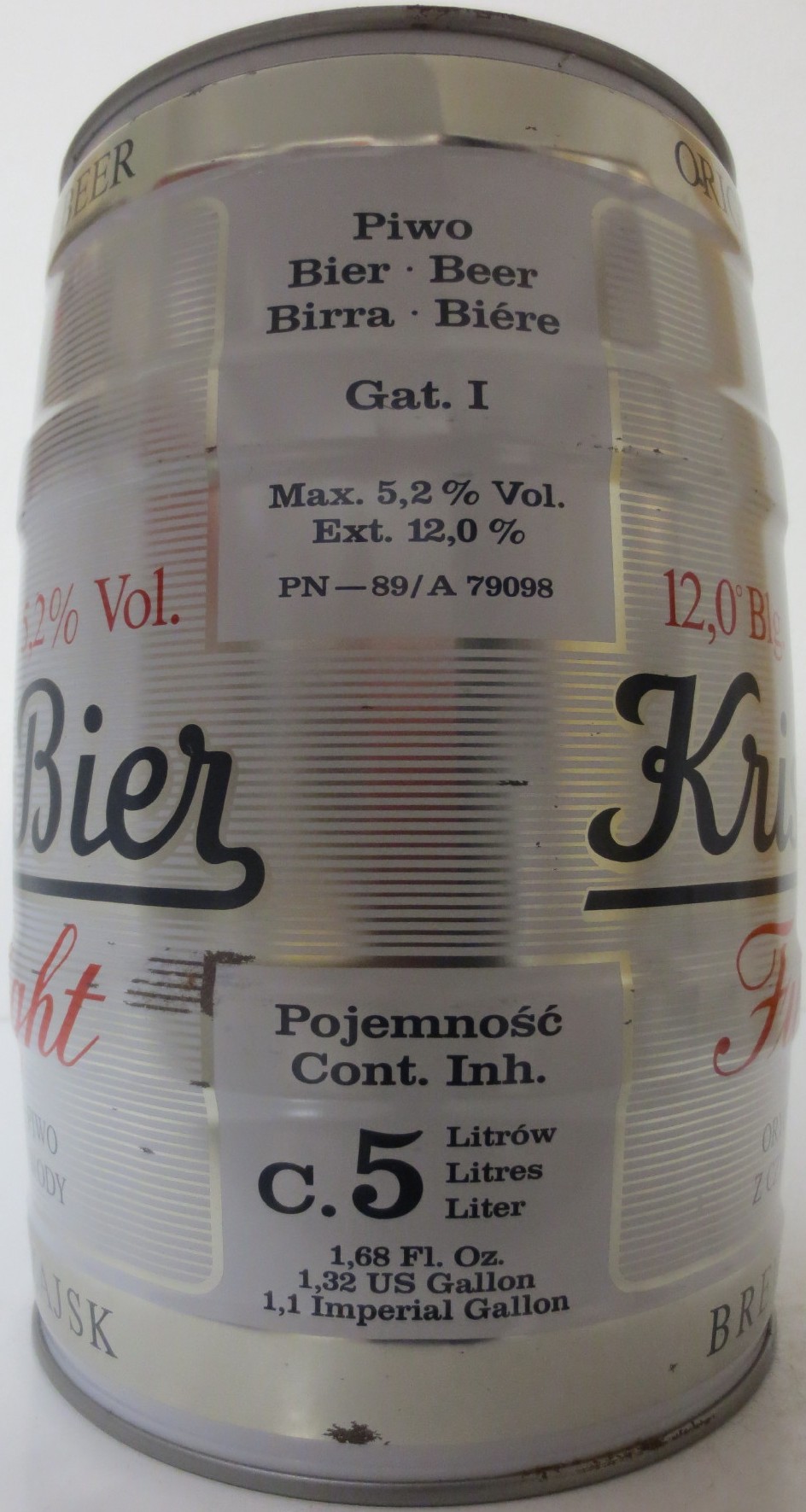 Kristall-Bier Full Light (5L) Nr.1 