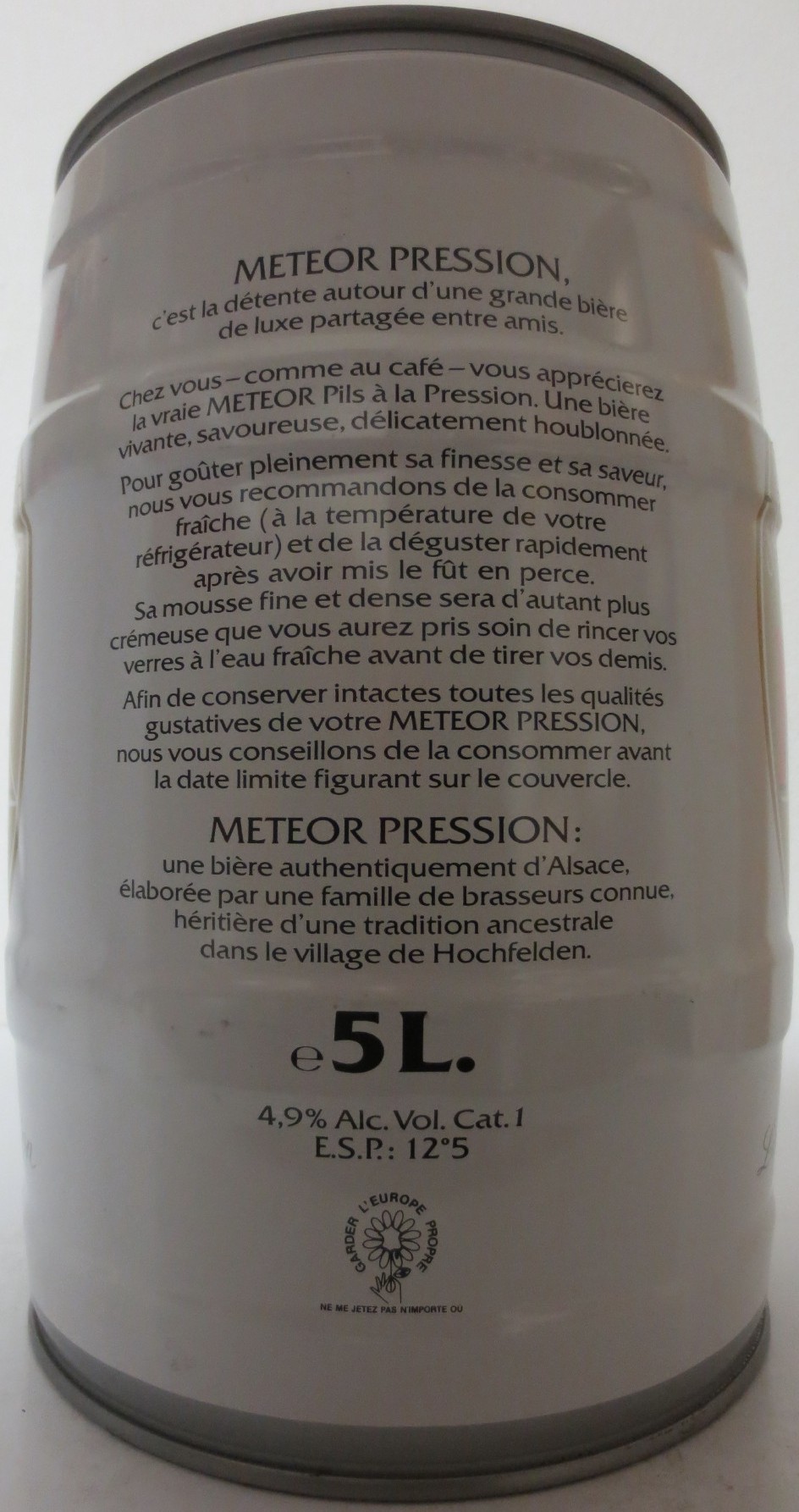 METEOR PRESSION BIERE D´ALSACE PILS (5L) Nr.2 