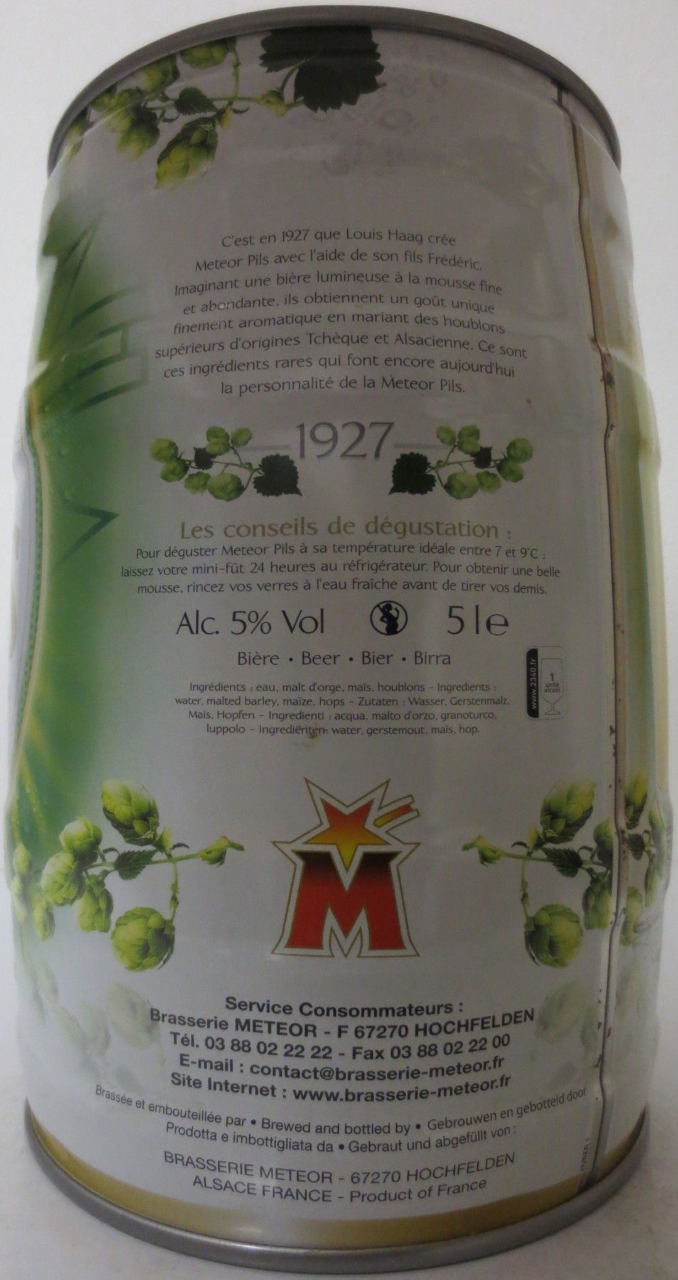 METEOR PILS a la Heur de Houblon (5L) Nr.2