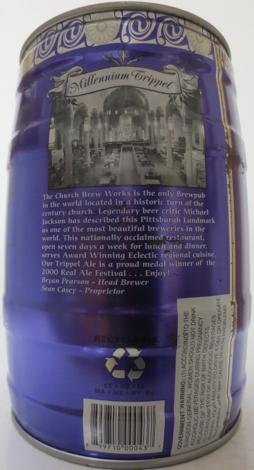 THE CHURCH BREW WORKS Millenium Trippel (5L) Nr.1