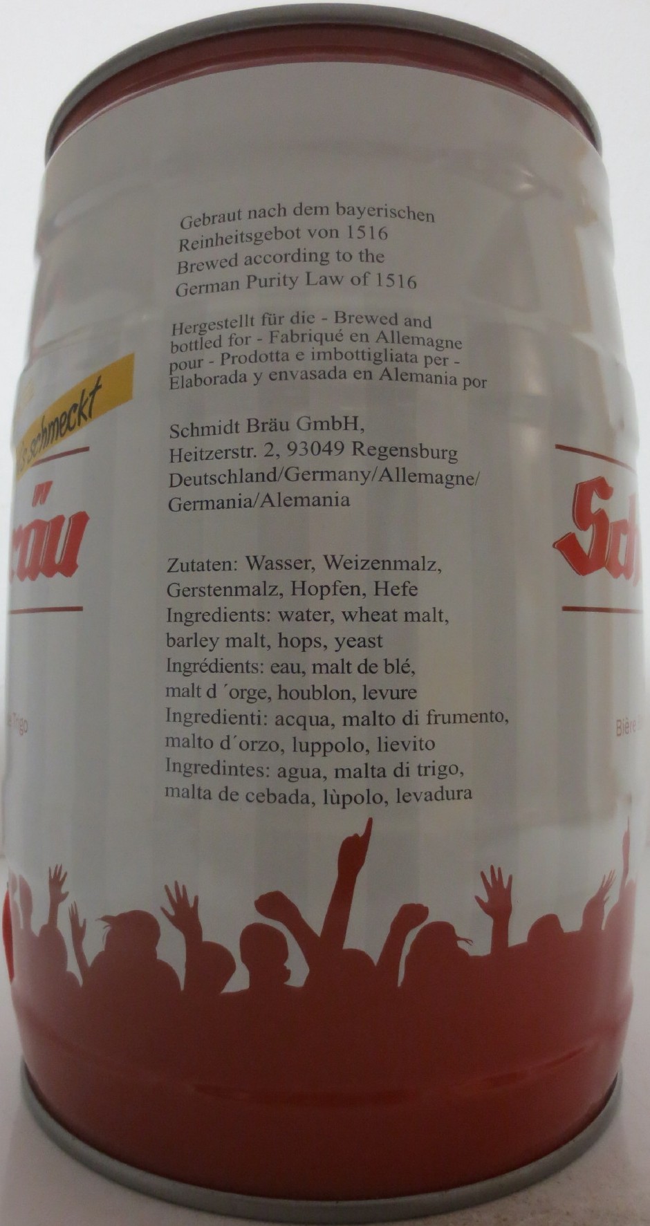 Schmidt Bräu GmbH Weißbier Wheat Beer (5L) Nr.1 