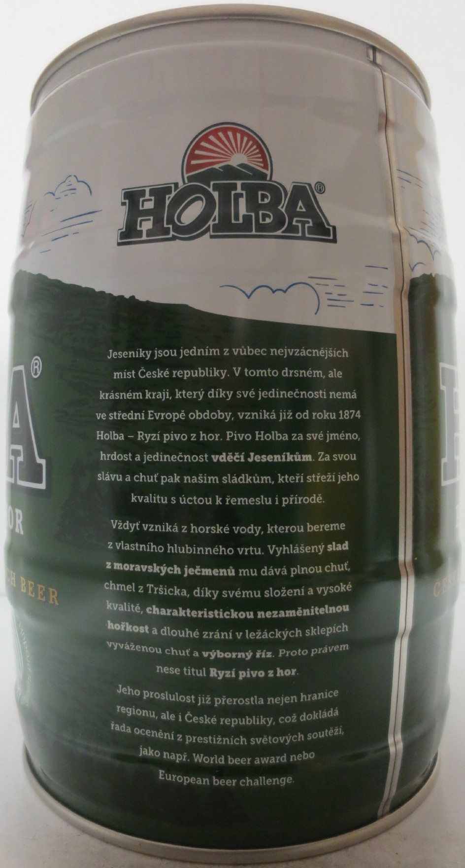 HOLBA RYZÍ PIVO Z HOR ČESKÉ PIVO - HOLBA - CZECH BEER (5L) č.1