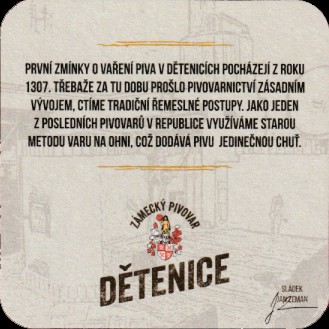 ZÁMECKÝ PIVOVAR DĚTENICE ZALOŽENO 1307 (PTMP-Č-ab)