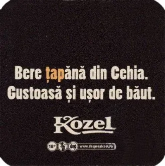 Kozel Bere tapana din Cehia. Gustoasa si usor de baut. (PTEX-Č-ab) 