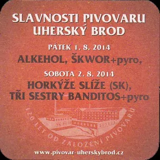 PIVOVAR UHERSKÝ Brod VÝROČÍ 120 let SLAVNOSTI PIVOVARU UHERSKÝ BROD 1.8.+2.8.2014 (PTVP-Č-ab)