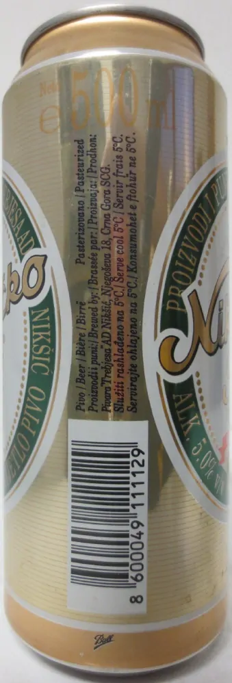 Nikšičko pivo ANNO 1896 from MONTENEGRO (50cl) (B/O) Nr.1