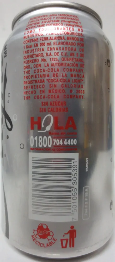 Coca-Cola light from MEXICO (35,5cl) (T/O) Nr.1 