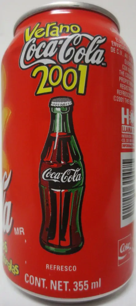 Coca-cola Verano 2001 from MEXICO (35,5cl) (T/O) Nr.1 de 6 