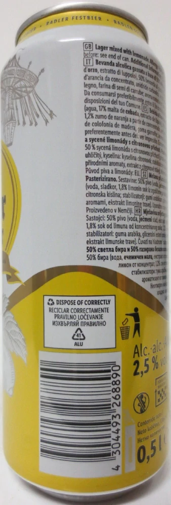 Perlenbacher Radler Festbier (50cl) Nr.1 