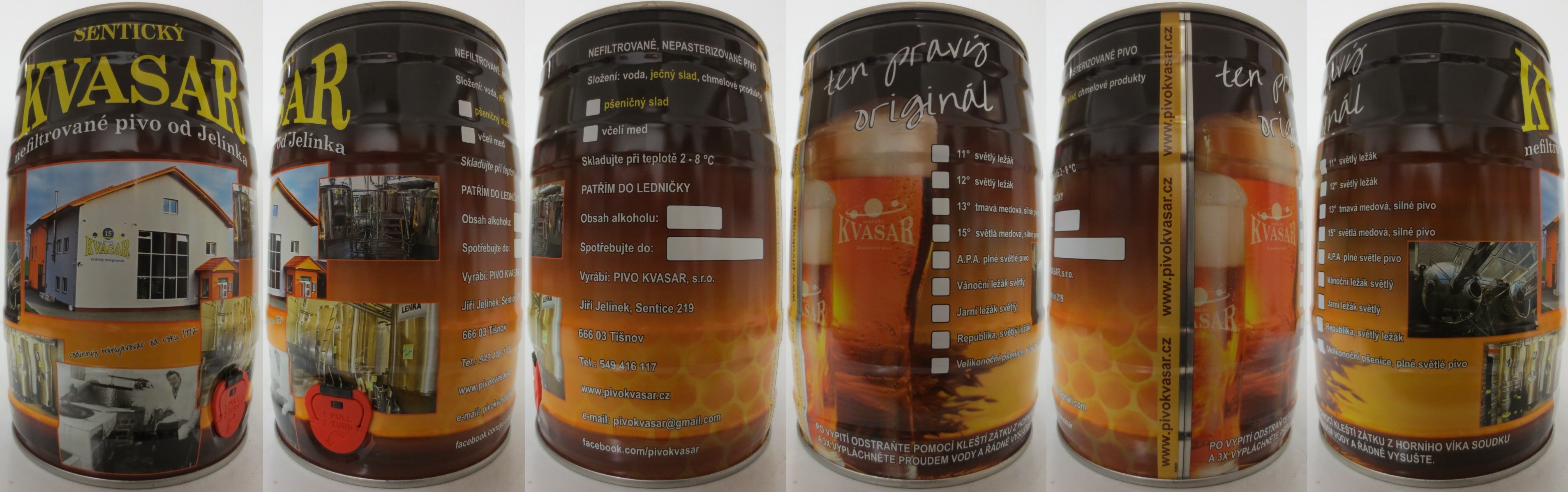 SENTICKÝ KVASAR nefiltrované pivo od Jelínka (5L) č.1