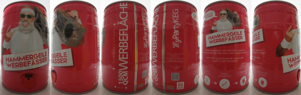 HUBER PACKAGING WERBEFÄSSER (5L) Nr.2 (pink-weiss)
