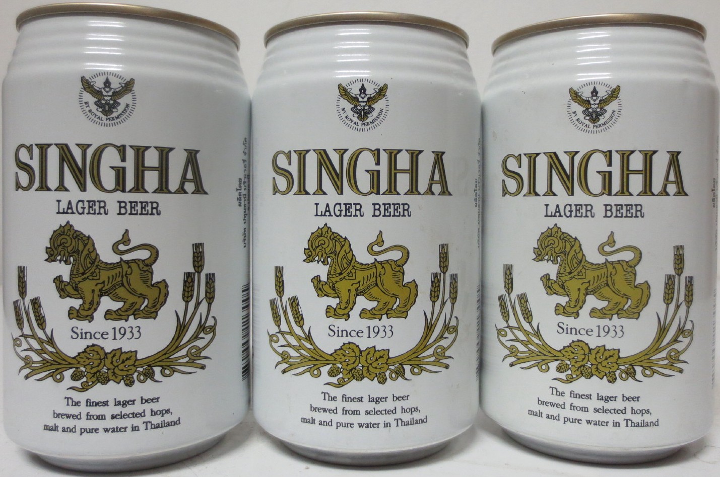 SINGHA UNSEEN cans set from THAILAND (3 cans) (B/O) 