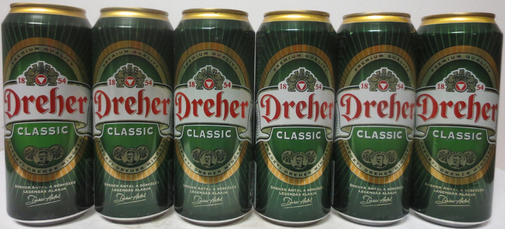 Dreher CLASSIC water polo 6 beer cans set from HUNGARY (50cl) (T/O) 