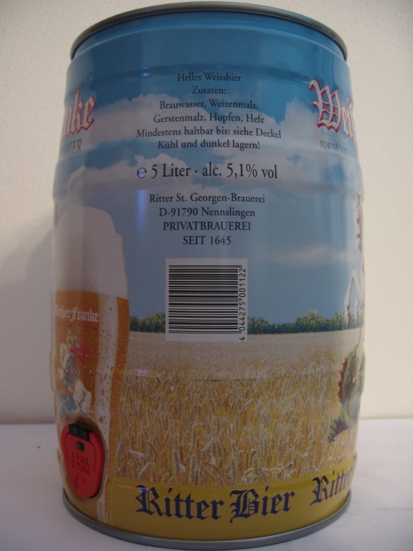 Weisserfranke WEISSESBIER Ritter Bier