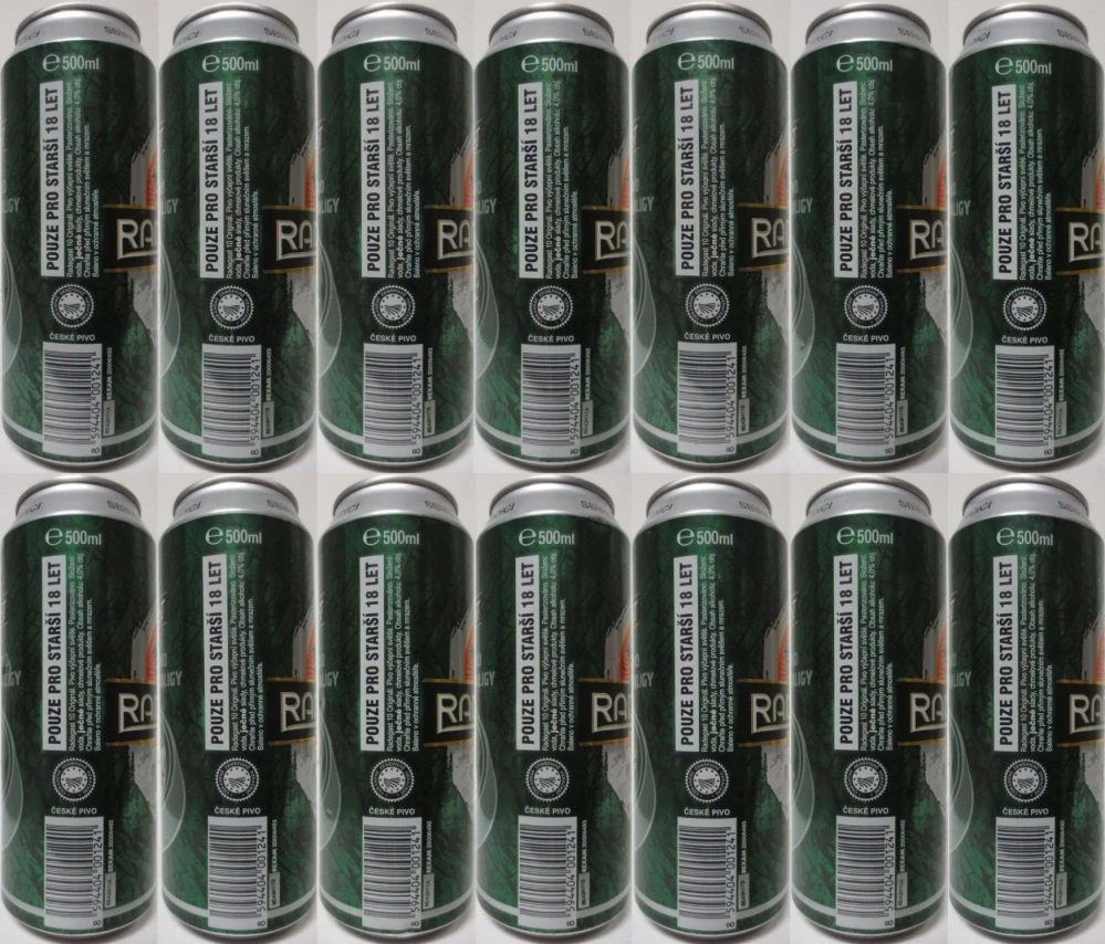 RADEGAST ORIGINÁL SBÍREJ EXTRALIGOVOU EDICI from CZECH REPUBLIC (14 cans) (50cl) (B/O) 