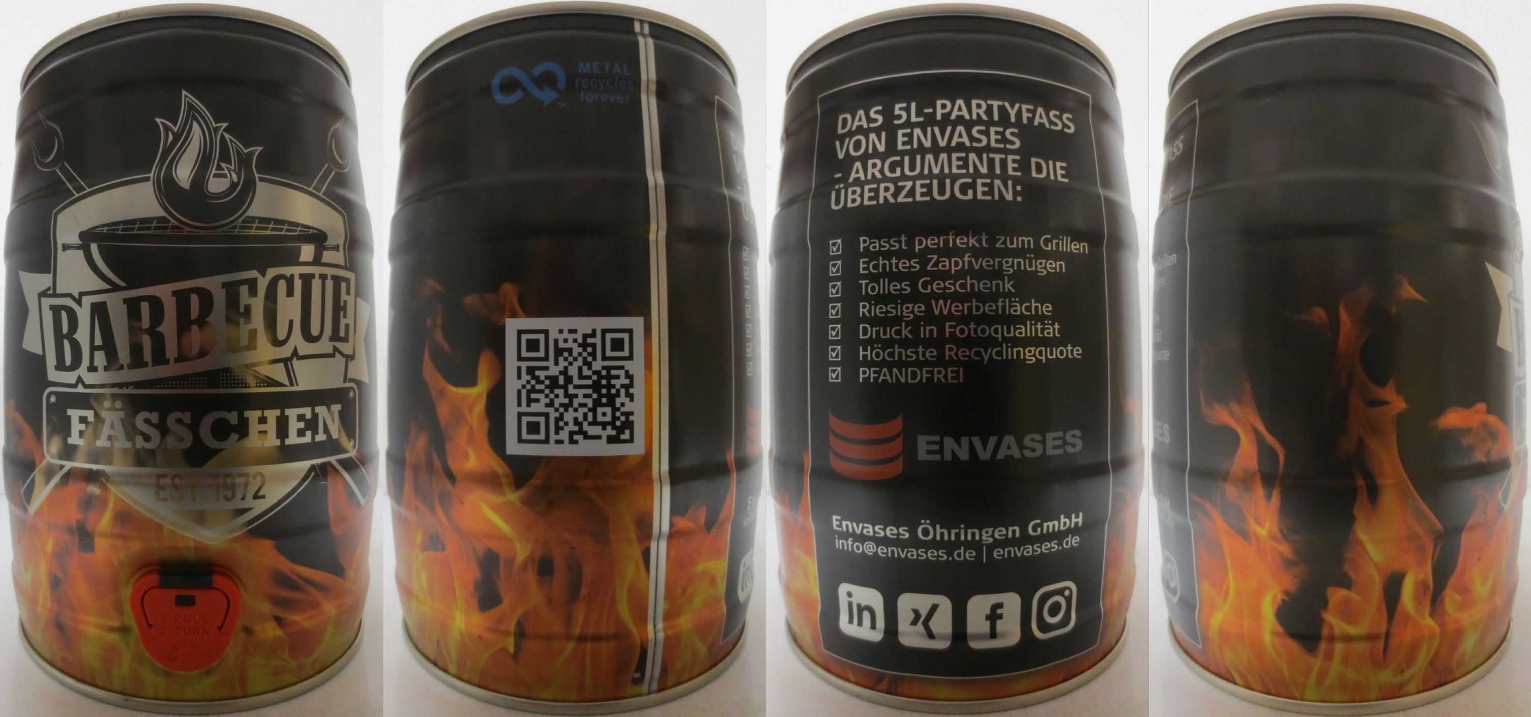 BARBECUE FÄSSCHEN EST. 1972 (5L) Nr.1 