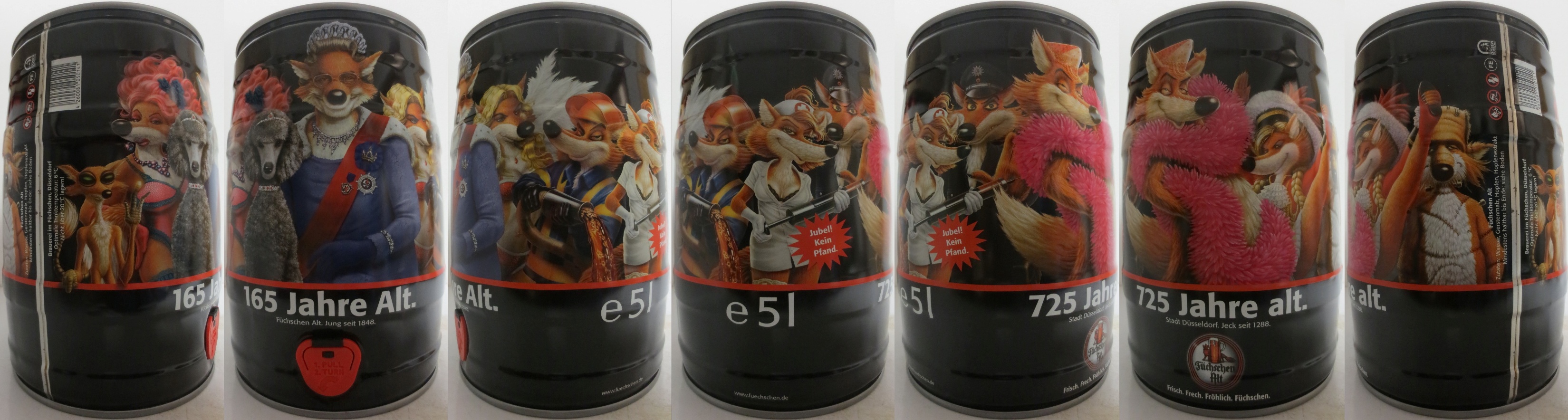 Füchschen Alt 165 Jahre Alt. Füchschen Alt. Jung seit 1848 (5L) Nr.1