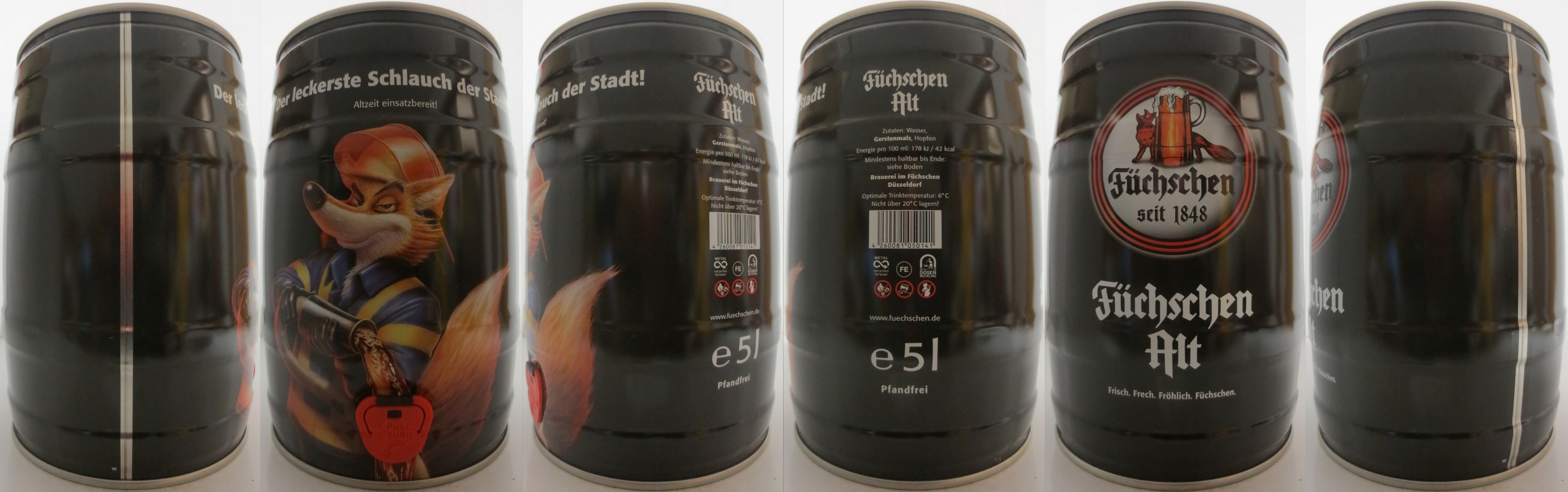 Füchschen Alt Frisch. Frech. Fröhlich. Füchschen. Der Leckerste Schlauch der Stadt! Altzeit einsatzbereit! (5L) Nr.1